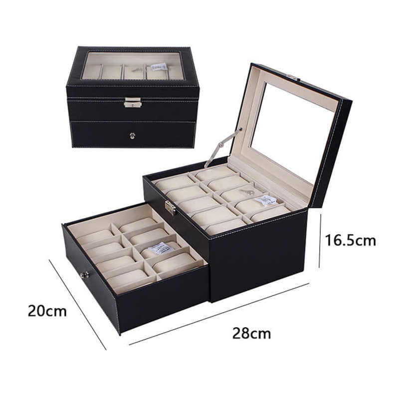 2 Layer 20 Slots Watch Box