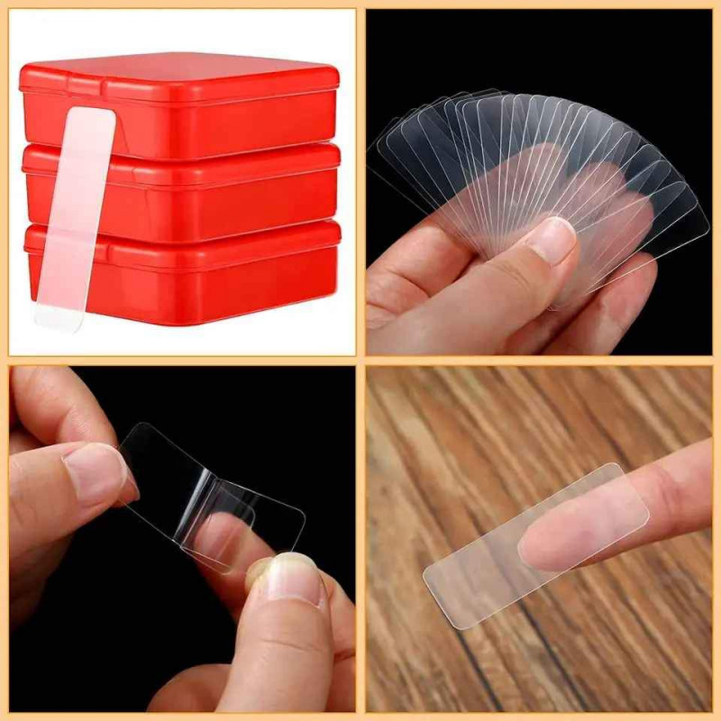 DOUBLE SIDED NANO MAGIC TAPE (60 PCS)