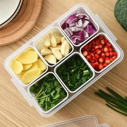 6 Grid Refrigerator Storage Box 