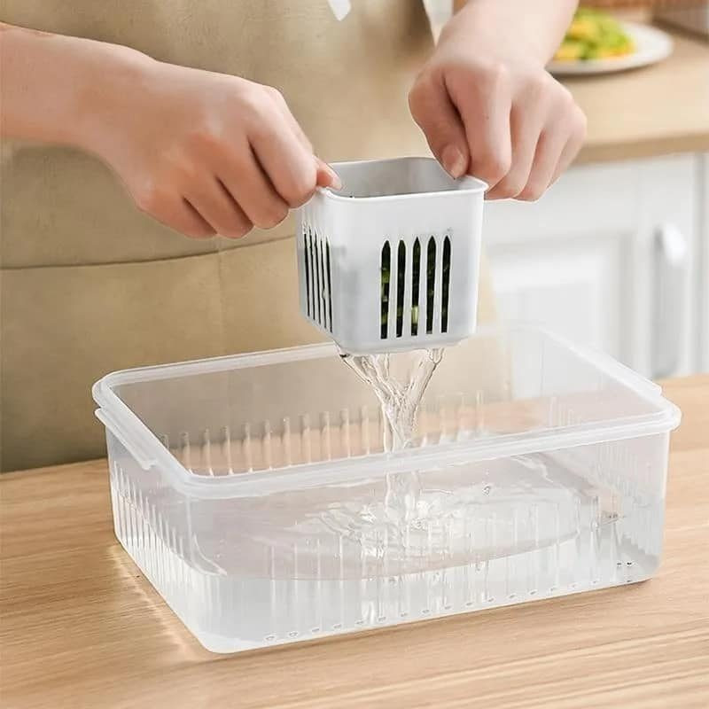 6 Grid Refrigerator Storage Box 