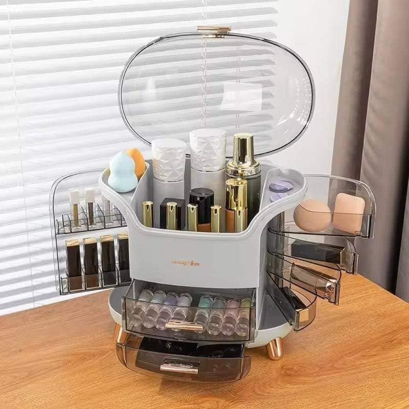 Dust & Water-Proof Large Capacity Cosmetics Storage Box
