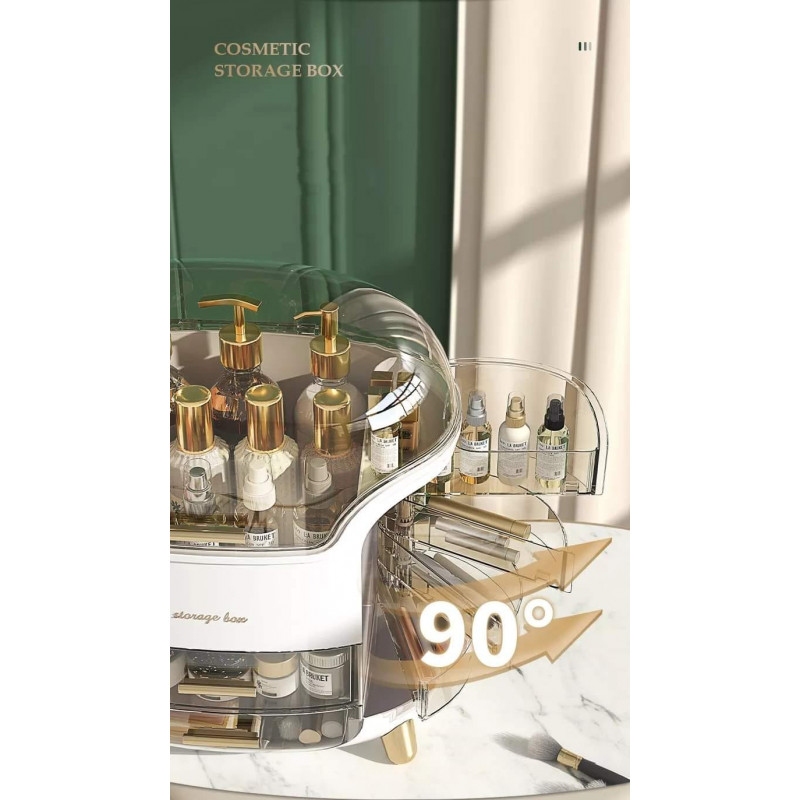 Dust & Water-Proof Large Capacity Cosmetics Storage Box