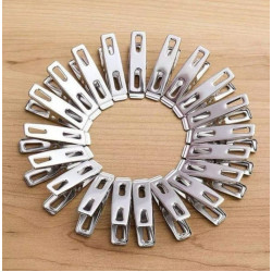 Stainless Steel Cloth Clip 20 pcs