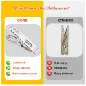 Stainless Steel Cloth Clip 20 pcs