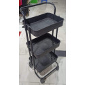 Foldable 3 Tier kitchen trolley