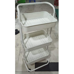 Foldable 3 Tier kitchen trolley