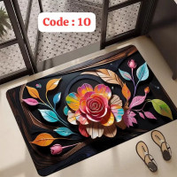 Premium 3D Print Floor Mat- Code: 9 ( সাইড দিয়ে বর্ডার সেলাই করা )