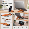 Laptop and Phone Stand