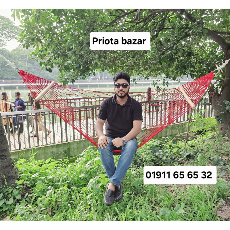 লম্বা ৭.৫ ফুট-দুই মাথায় রিং ও কাঠি যুক্ত সালমান শাহ দোলনা (Dolna)
