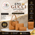 4 PCS GUCCI LADIES FASHIONABLE COMBO BAG