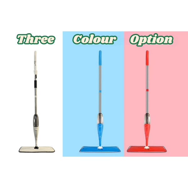 Spray Mop with Removable Washable Cleaning Pad and Integrated Water Spray