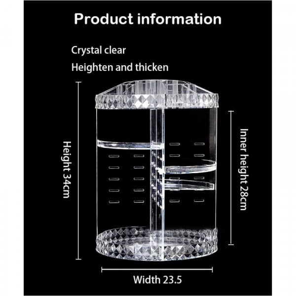 360 Degree Rotating Cosmetic Organizer
