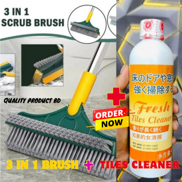 3 in 1 Brush + Tiles Cleaner COMBO