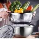 ১ পিস 3 IN 1 VEGETABLE CUTTER WITH DRAIN BASKET