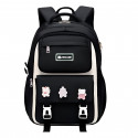 (Black)  Waterproof School Book Bag