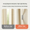 Magnetic curtain clips