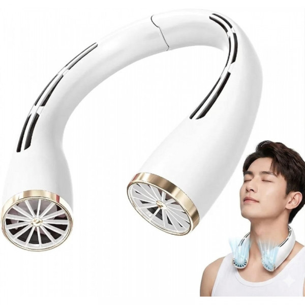 ( ১ পিস ) Stylish Wearable Neck Fan ( 2000mAh ব্যাটারি—টানা ৪/৫ ঘণ্টা ব্যাকআপ )