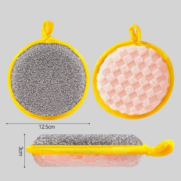 Double-Sided Cleaning Sponge (4 Set - 40 Pcs)