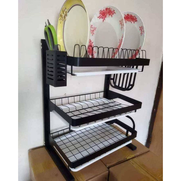 3 Layer Wall Fitting Kitchen Dish Rack