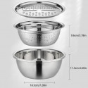 3 In 1 Vegetable Cutter with Drain Basket ( 1 Set )