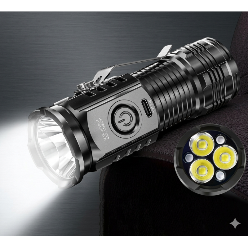 Mini LED Flash Light ( Plastic Body )