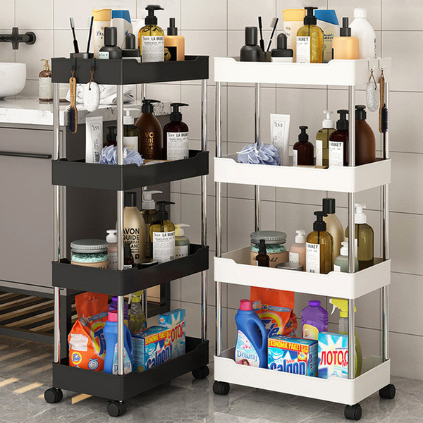 4 layer Storage Rack ( Black And White )