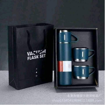 Vacuum Flask Set (Blue)