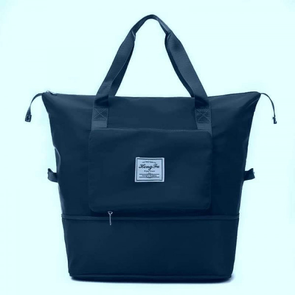 Folding Bag Travel Bags ( Navy Blu ) 