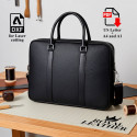 High Capacity Men's Shoulder Office Bag (১২"/১৬") কালো কালার।