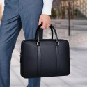 High Capacity Men's Shoulder Office  Bag (১২"/১৬") কালো কালার।
