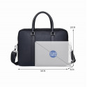 High Capacity Men's Shoulder Office  Bag (১২"/১৬") কালো কালার।