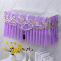 1 Ton AC Cover Floral  (Purple)