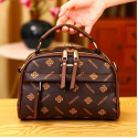 Luxury Design Soft PU Leather Lady Retro {2} Handbag K7 (Coffee)