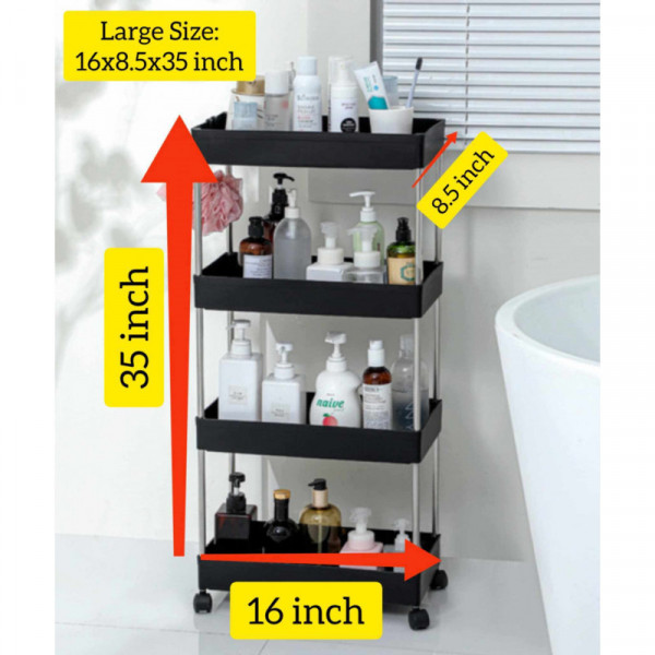 (২ পিস ফ্রি ডেলিভারি)Trolly Rack (Black 2pis)