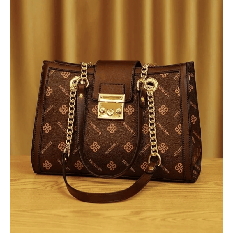 Best Selling Elegant Fanshinuo Leather Crossbody & Shoulder Bag.k6 (Coffee)