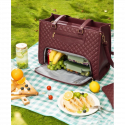 Office - Travel Tote Bag with Lunch Compartment Laptop Bag (Meroon)