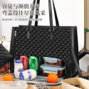 Office - Travel Tote Bag with Lunch Compartment Laptop Bag (Black)