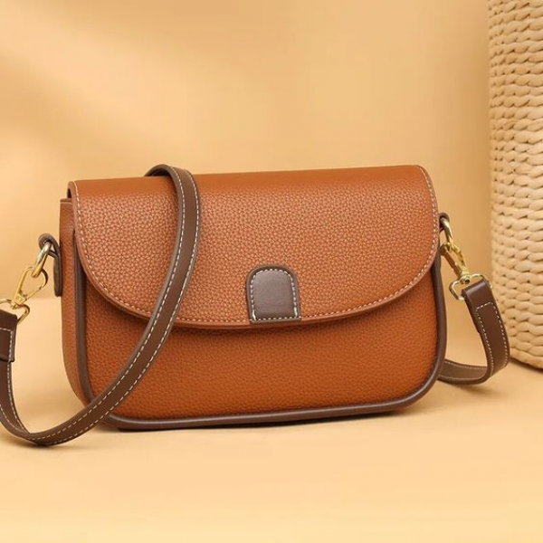 PU Leather Women Fashion Crossbody Handbags ( Brown Color)