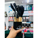 12 Pcs Silicon Cooking Spon Set ( Black Colour)