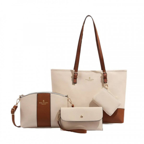 4 pcs Combo Woman bag ( off - white )