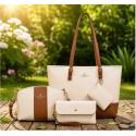 4 pcs Combo Woman bag ( white )