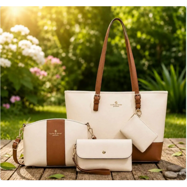 4 pcs Combo Woman bag ( white )