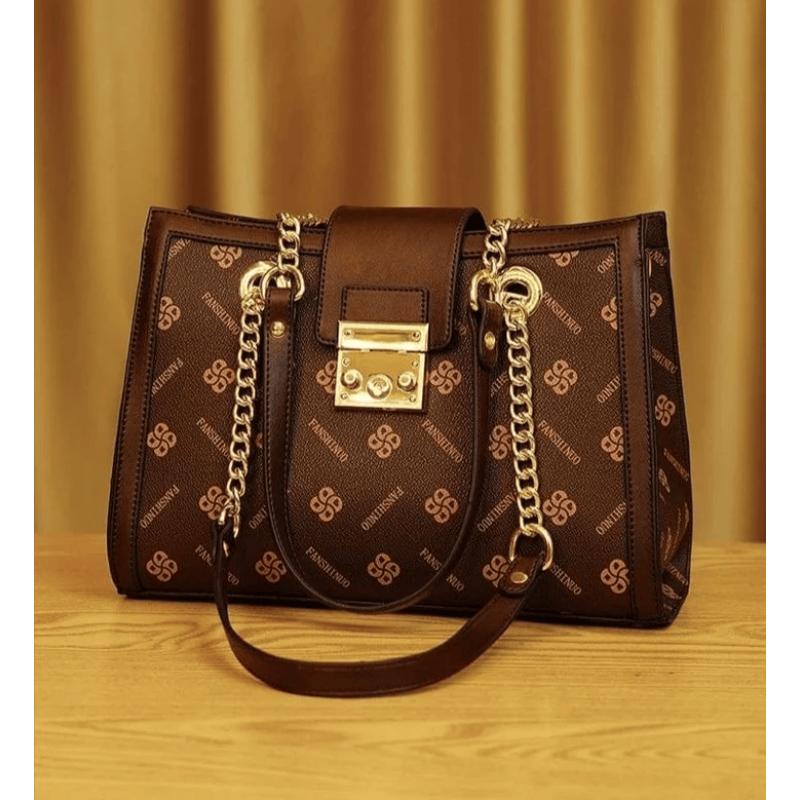 Best Selling Elegant Fanshinuo Leather Crossbody & Shoulder Bag.k6 (Coffee)
