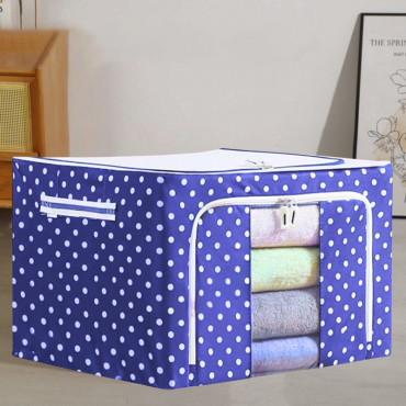 Oxford Fabric Clothes Storage Bag (Blue Dot)