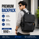 Travel-College & 16-Inch Laptop Backpack Large Capacity (Black)
