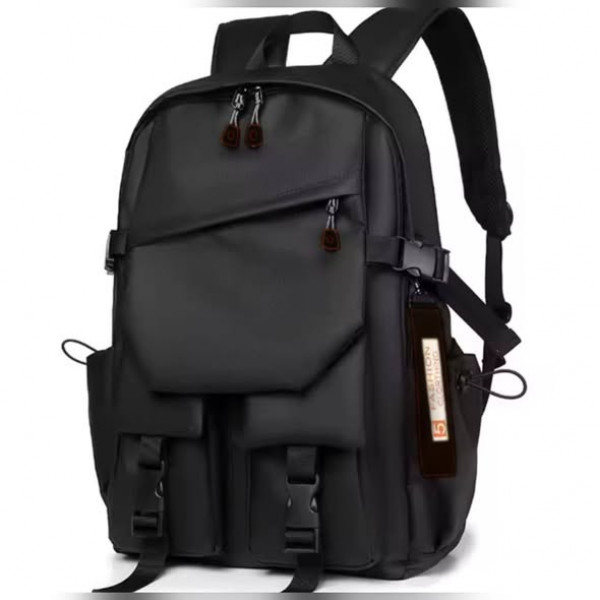  Stylish Waterproof Backpack (Black )