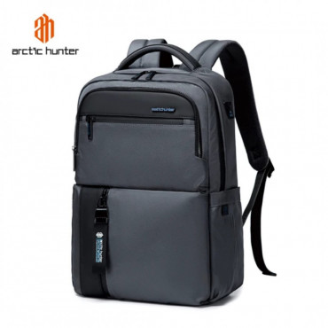 ARCTIC HUNTER 15.6 Inch Anti-Theft Waterproof Business Laptop And Travel Backpack [ Gray]
