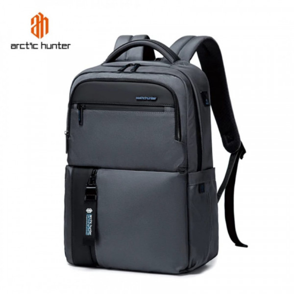 ARCTIC HUNTER 15.6 Inch Anti-Theft Waterproof Business Laptop And Travel Backpack [ Gray]
