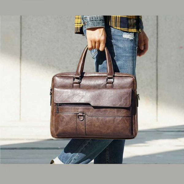  Briefcase Laptop Bag (Coffe)