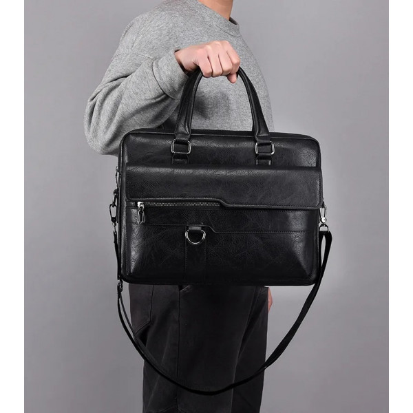  Briefcase Laptop Bag (Black)